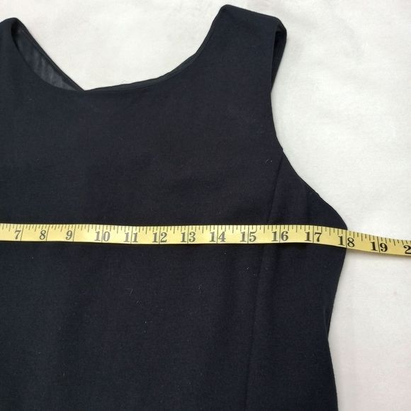 Eileen Fisher Black Sleeveless Viscose Blend Pull-on Dress, Size Medium - Picture 10 of 15
